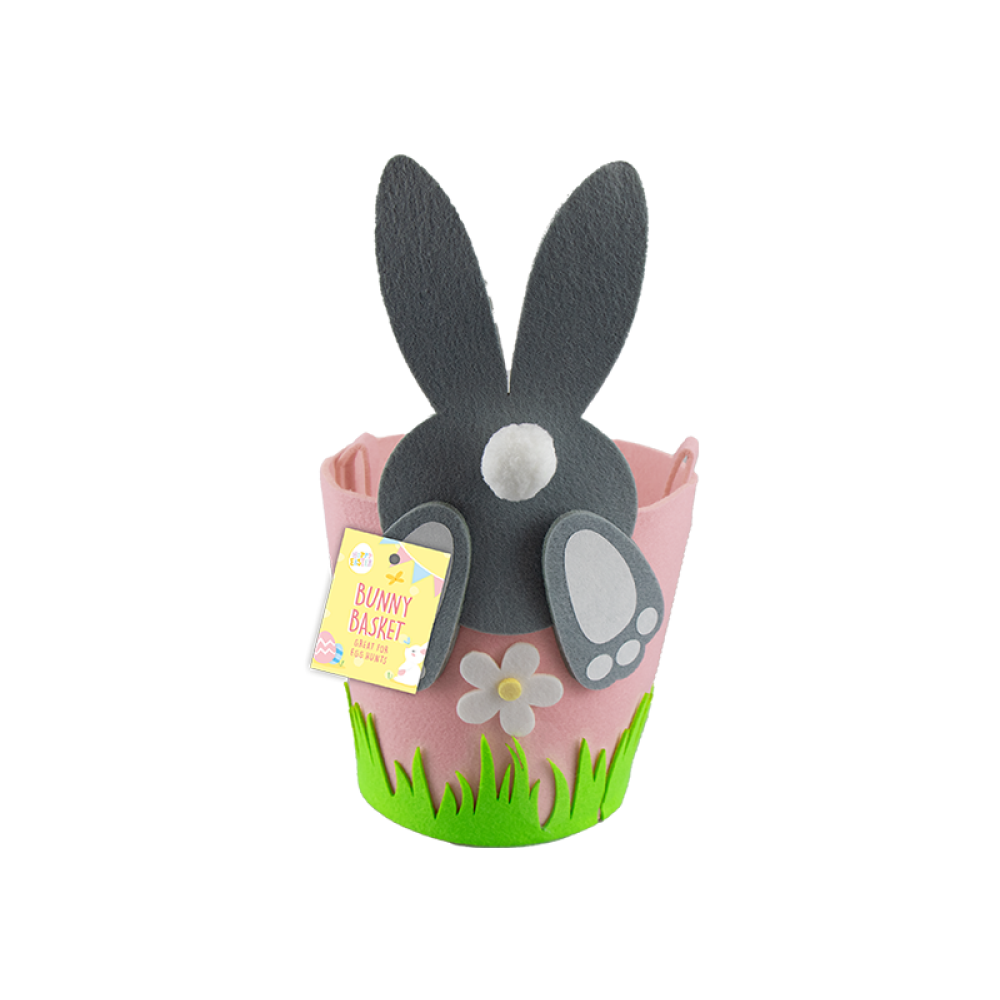 Gems Easter Pom Pom Bunny Basket Assorted, 1 Piece - 4