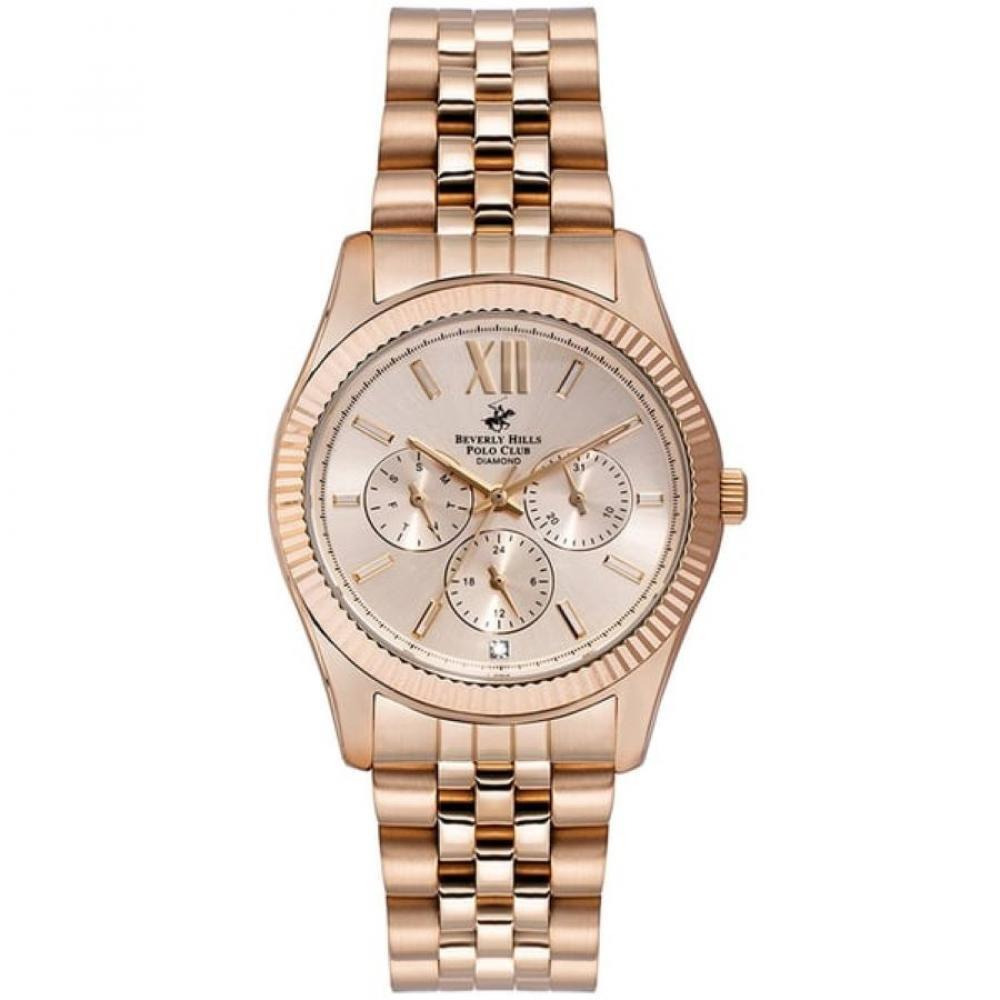 Beverly Hills Polo Club Womens Rose Gold Dial Watch BP3082C.410 - 1