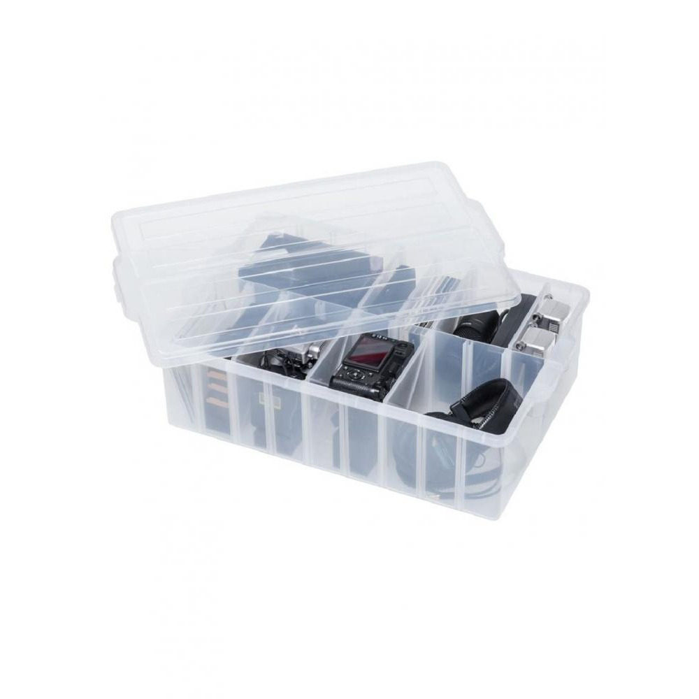 Pearl Life Craft and Media Organizer Box, Translucent - 1
