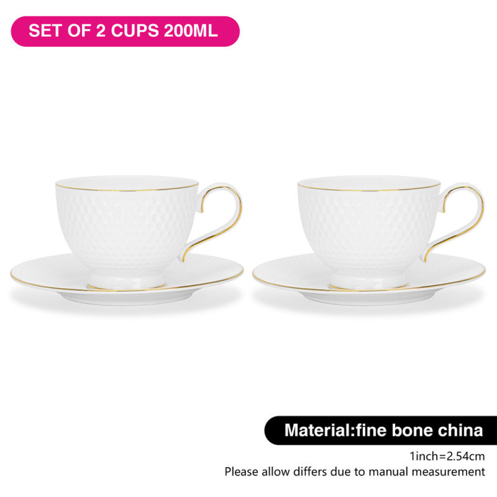 Fissman 2-Piece Cup and Saucer 200ml, Noemi Series - 4