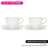 Fissman 2-Piece Cup and Saucer 200ml, Noemi Series - 4 miniature