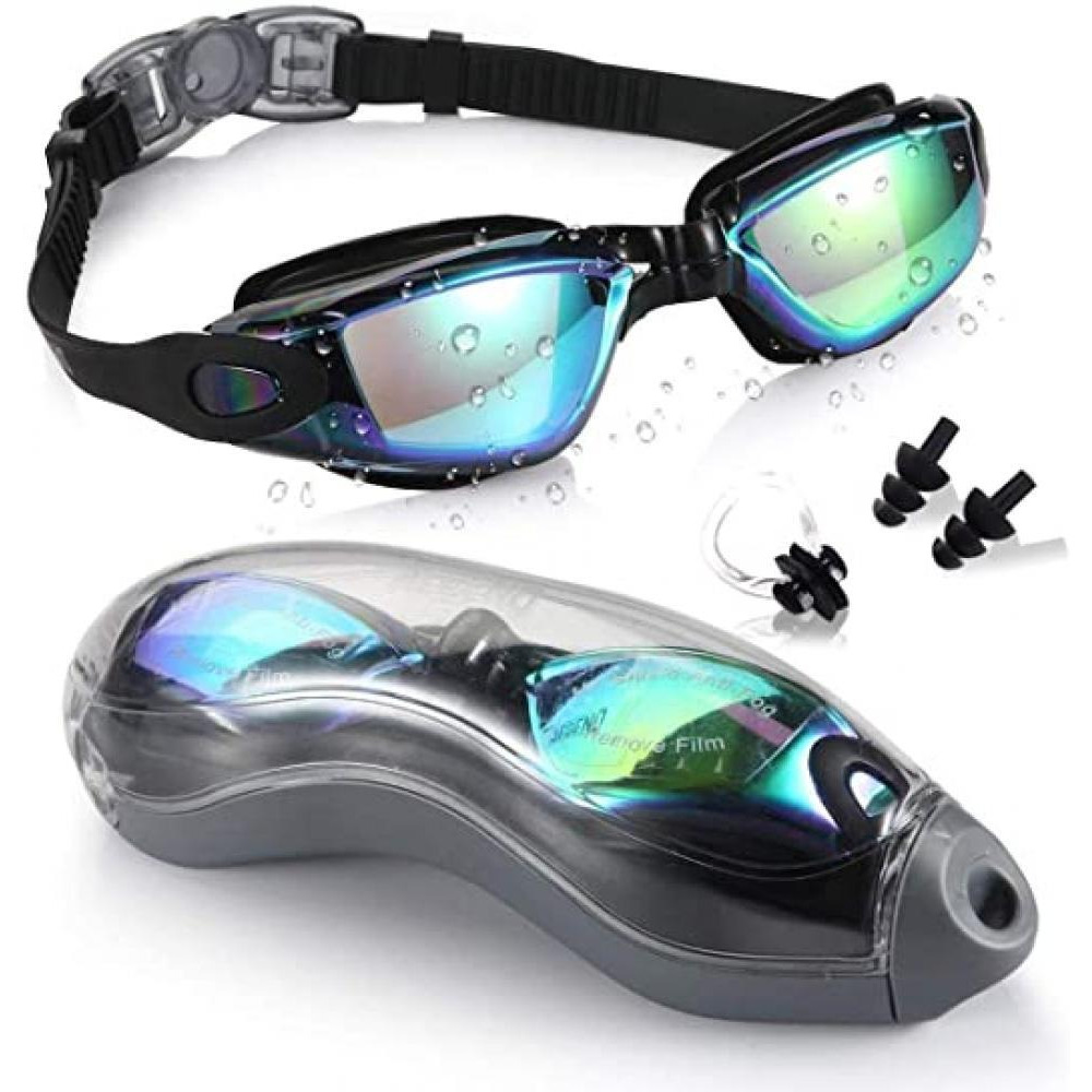 TaemBuy / Swimming goggles, Anti-fog and no leaking for adult youth and kids, Black - 1