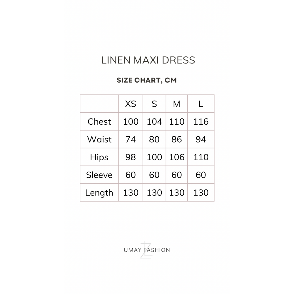 LINEN MAXI DRESS  GLOSSY BEIGE (S) - 6