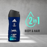 Adidas, Men shower gel, UEFA Champion League Champions, 250 ml - 2 miniature