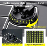 MMAK Anti-Slip Car Dashboard Mat and Mobile Phone Holder Mount with Car Perfume - Universal Non Slip Sticky Rubber Pad with 2 Aroma Sticks and Radium - 3 miniature