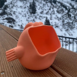 Scoops Scrunch Sand Play Tools, Coral - 2 miniature