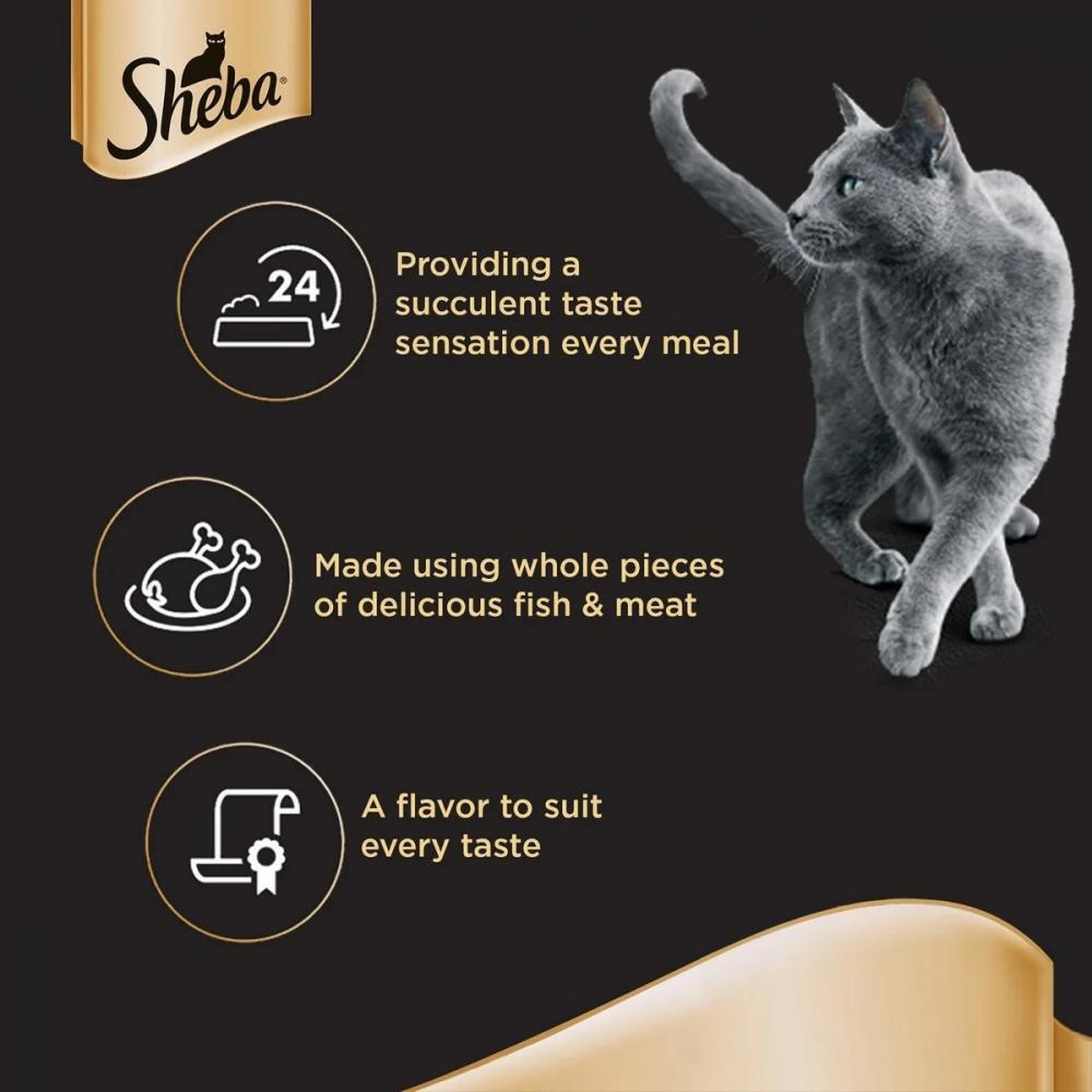 Sheba / Tuna and salmon in gravy, 5+1-pack, 3 oz (85 g) x 6 - 5
