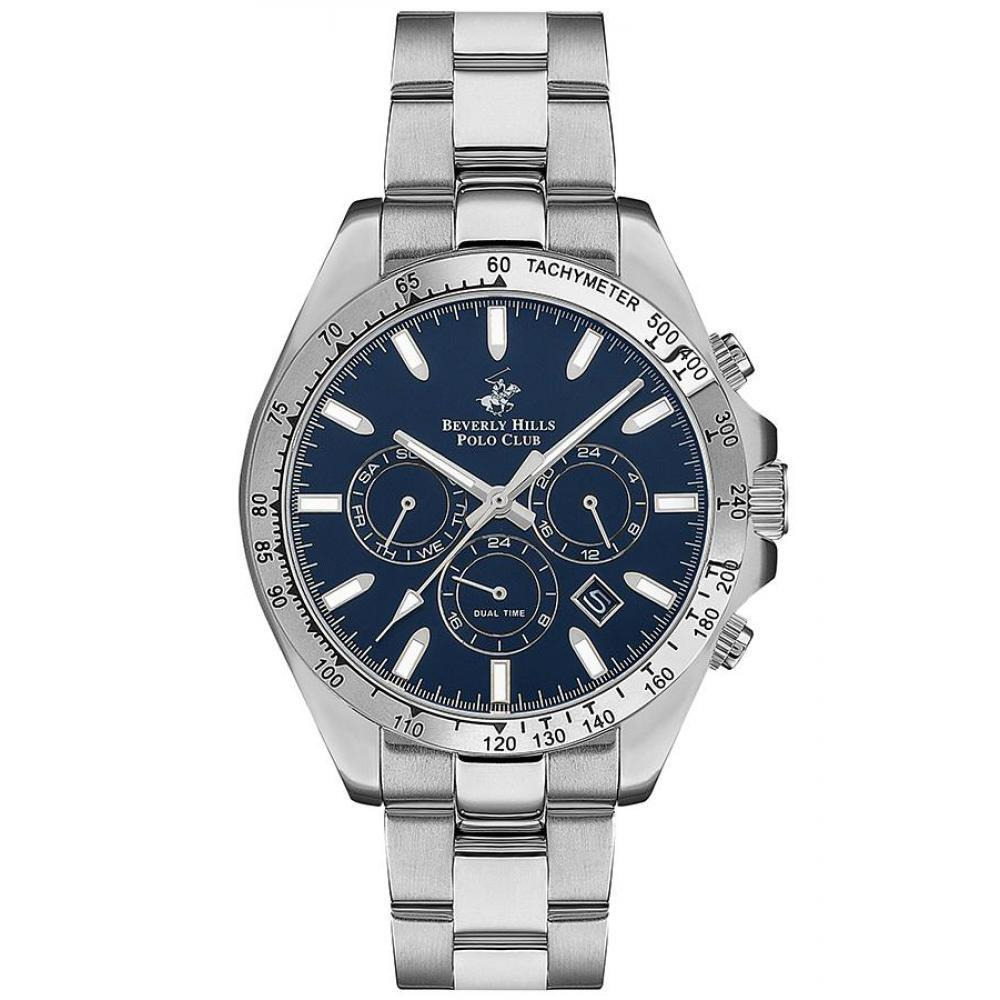 Beverly Hills Polo Club Men's Multi Function Dark Blue Dial Watch - BP3127X.390 - 1