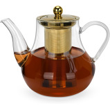 Fissman Tea Pot 1200ml with Stainless Steel Filter Borosilicate Glass - 5 miniature