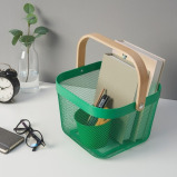 IKEA RISATORP Basket, Dark Green, 25x26x18 cm - 3 miniature