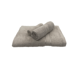 Set of Towel BYFT Daffodil Stripe Diamond Dobby, 30x30 + 40x60 + 70x140 Cm, Cotton 500 Gsm, Light Grey, Set of 3 - 3 miniature