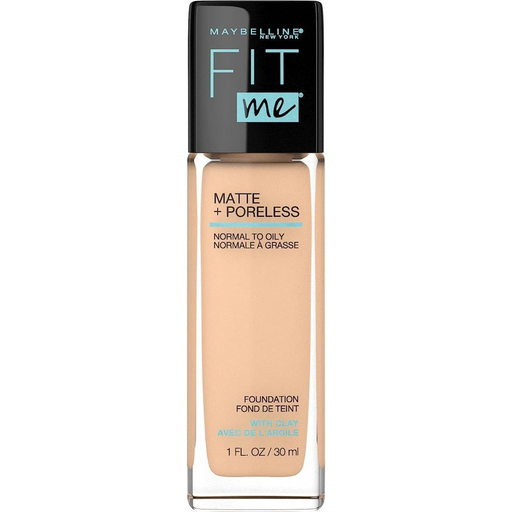 Maybelline New York \/ Foundation, Fit me, Matte, 124 - soft sand, 1 fl oz (30 ml) - 1