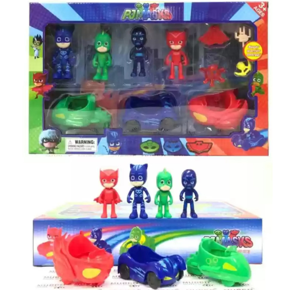 Collectible Figure Set Pj Masks with Car, 7 items - 4