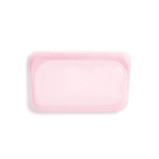 حقيبة الوجبات الخفيفة من السيليكون القابلة لإعادة الاستخدام سعة 290 مل من Stasher باللون الوردي الفاتح - 3 miniature