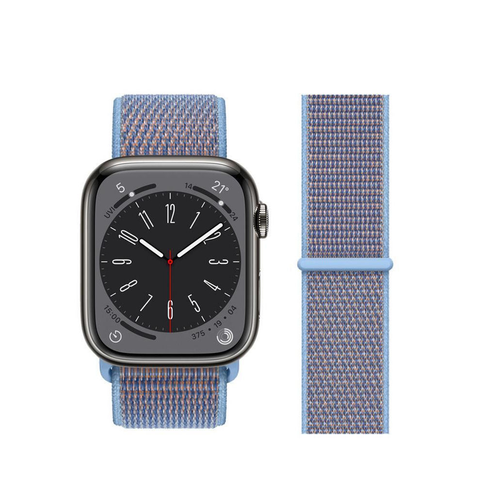 Perfii Nylon Loop Replacement Band for Apple Watch 49, 45, 44, 42 mm Series Ultra 8/7/6/SE/5/4/3 - 2