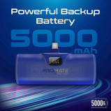 بنك الطاقة Promate powerup-i فائق الصغر مع شحن سريع وموصل Lightning مدمج - 8 miniature