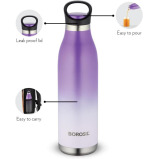 زجاجة مياه معزولة، 750 مل، بنفسجي - 5 miniature