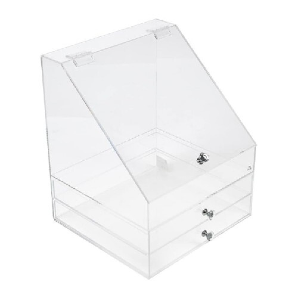 Органайзер Для Макияжа Homesmiths Vanity Extra Large Deluxe, ПРОЗРАЧНЫЙ, в36 X ш30 X д28 см - 1