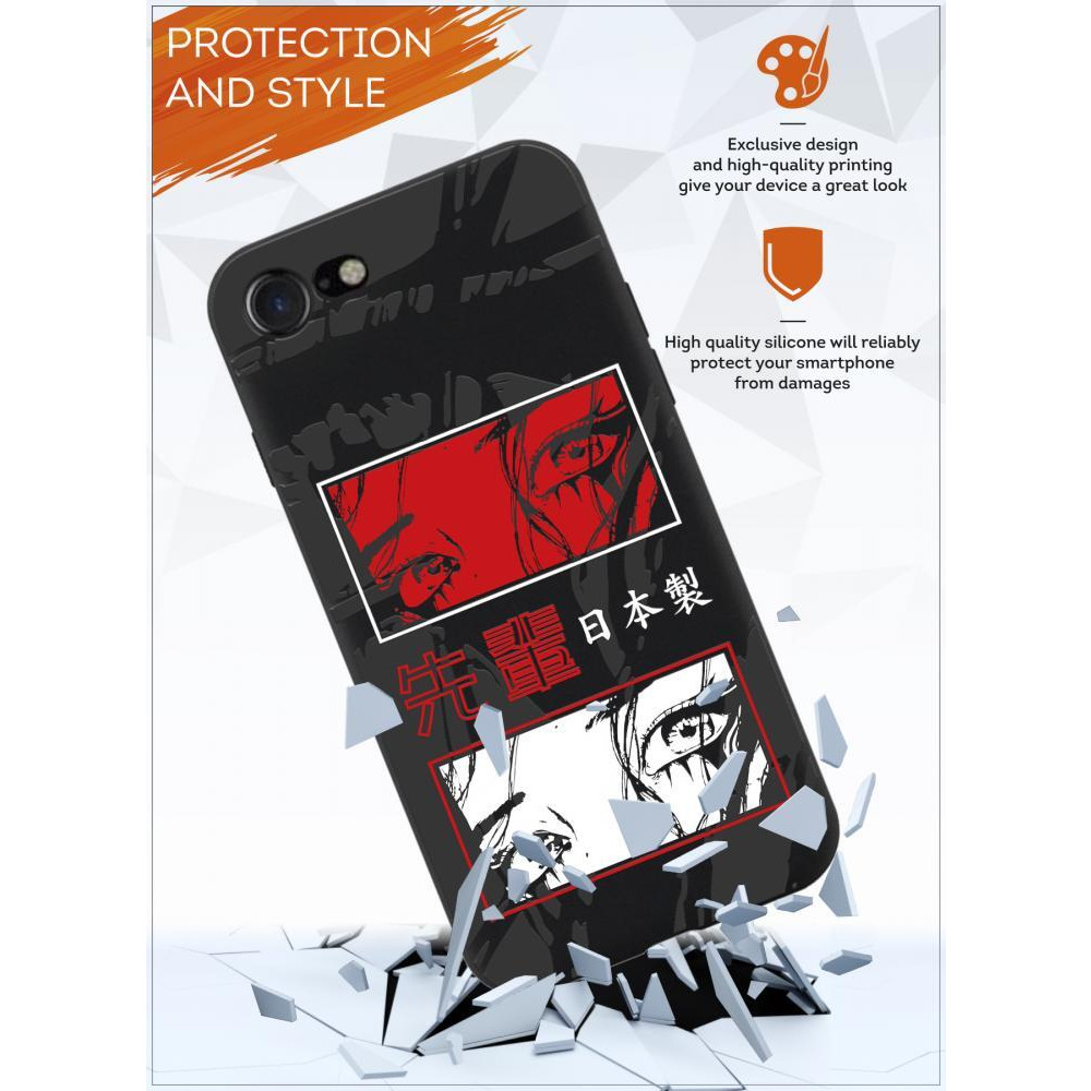 Protective Case Cover for Apple iPhone 7 / 8 / SE (2020) / SE (2022) Anime style eyes - 3