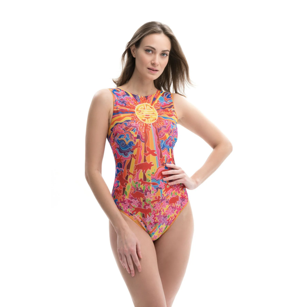One-piece Sleeveless Swimsuit Apotropaic (XS) - 1