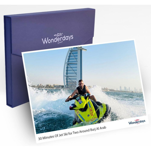 Подарочная Коробка Wonderdays Premium — 30 Минут Катания На Гидроцикле на Двоих Вокруг Бурдж-Эль-Араб — Уникальный ПОДАРОК На рождество, день рождения