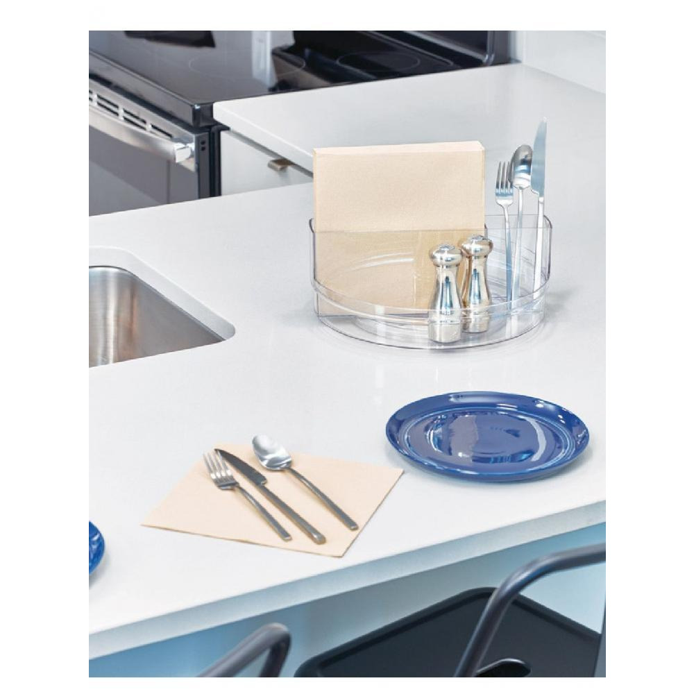 InterDesign Crisp Tableware Turntable Clear - 4