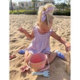 Rakes Scrunch, Sand play tool, silicone, Cherry Red - 4 miniature