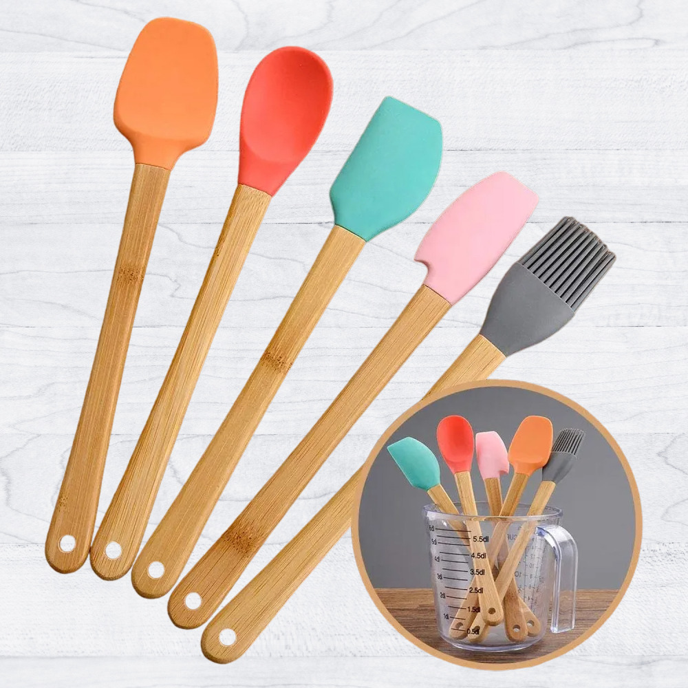 HomePro Silicon Baking Set Wooden - 1