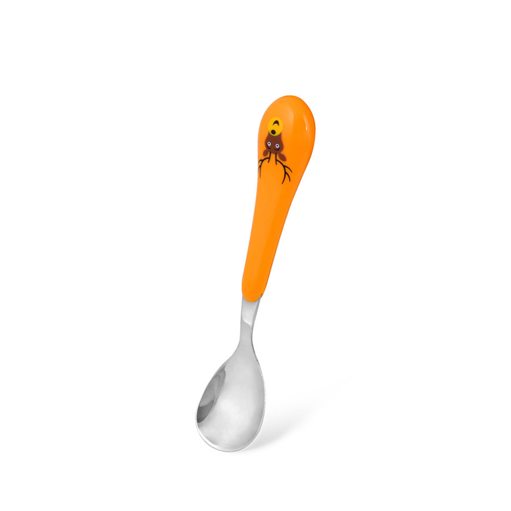 Fissman 3-Piece Stainless Steel Deer Shape Cutlery Set Orange\/Silver 15.5cm - 4