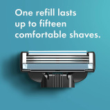 Gillette / Razor refill cartridges, Mach3 , 8 pcs, blue/silver - 3 miniature