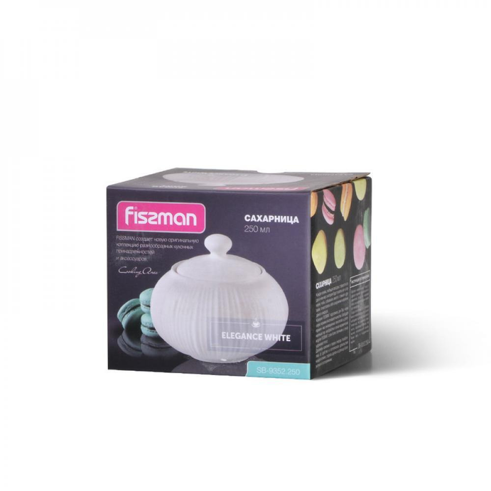 Fissman Sugar Bowl ELEGANCE WHITE 250ml (Porcelain) - 3