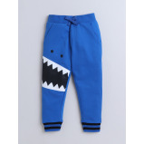 Boys' 3-Piece Set Tracksuits- Off-white Long tee, Blue fullzipper Hoody Jacket and Jogger , (12-18 M) - 3 miniature