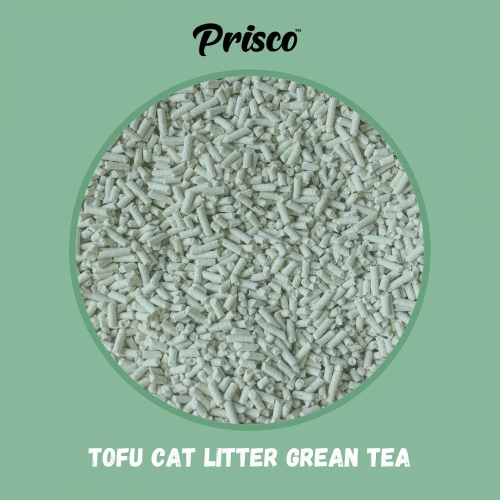 Prisco \/ Tofu Cat Litters Set of 4 Packs Scents: Green Tea, Lavender, Original, Charcoal - 3