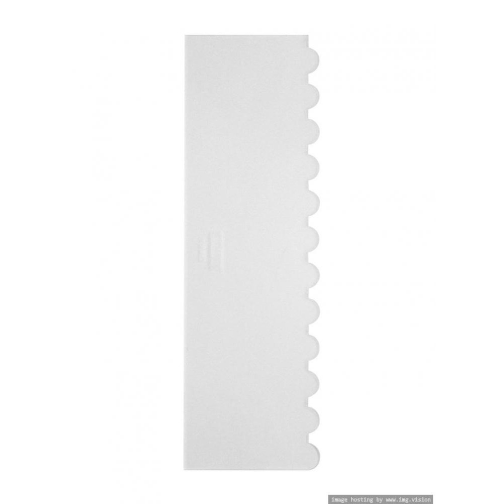 Pme Side Scrapers Patterned Acrylic Ribbed 10 inch - 1
