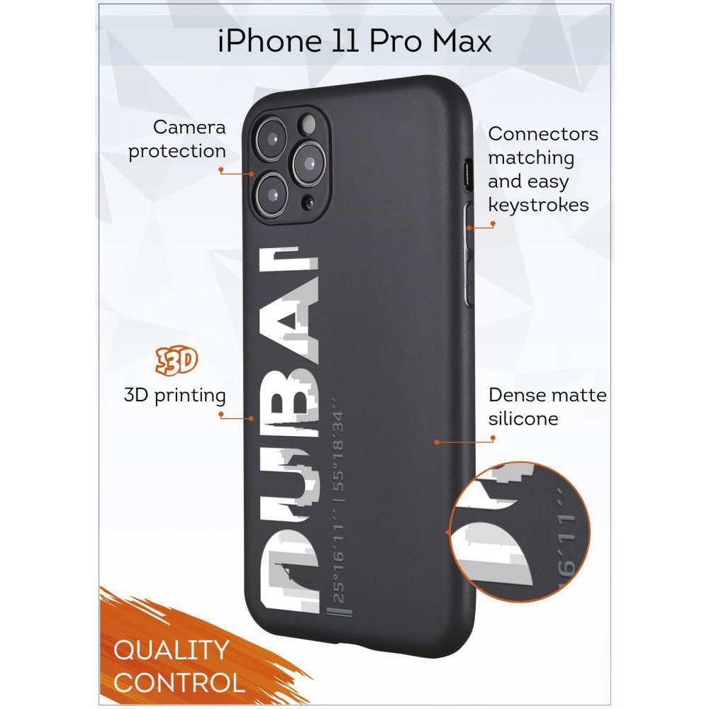 Protective Case Cover for Apple iPhone 11 Pro Max The city of Dubai - 2