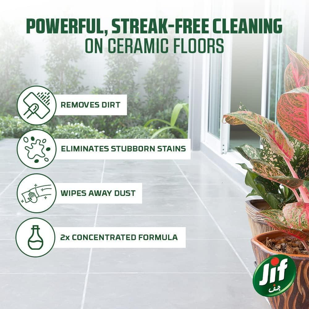 Jif / Floor cleaner, Concentrated floor expert ceramic, Lemon mint and baking soda, 3.30 lbs (1.5 l) - 4