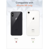 غطاء واقٍ لهاتف apple Iphone xr للوجه والزهور أبيض - 5 miniature