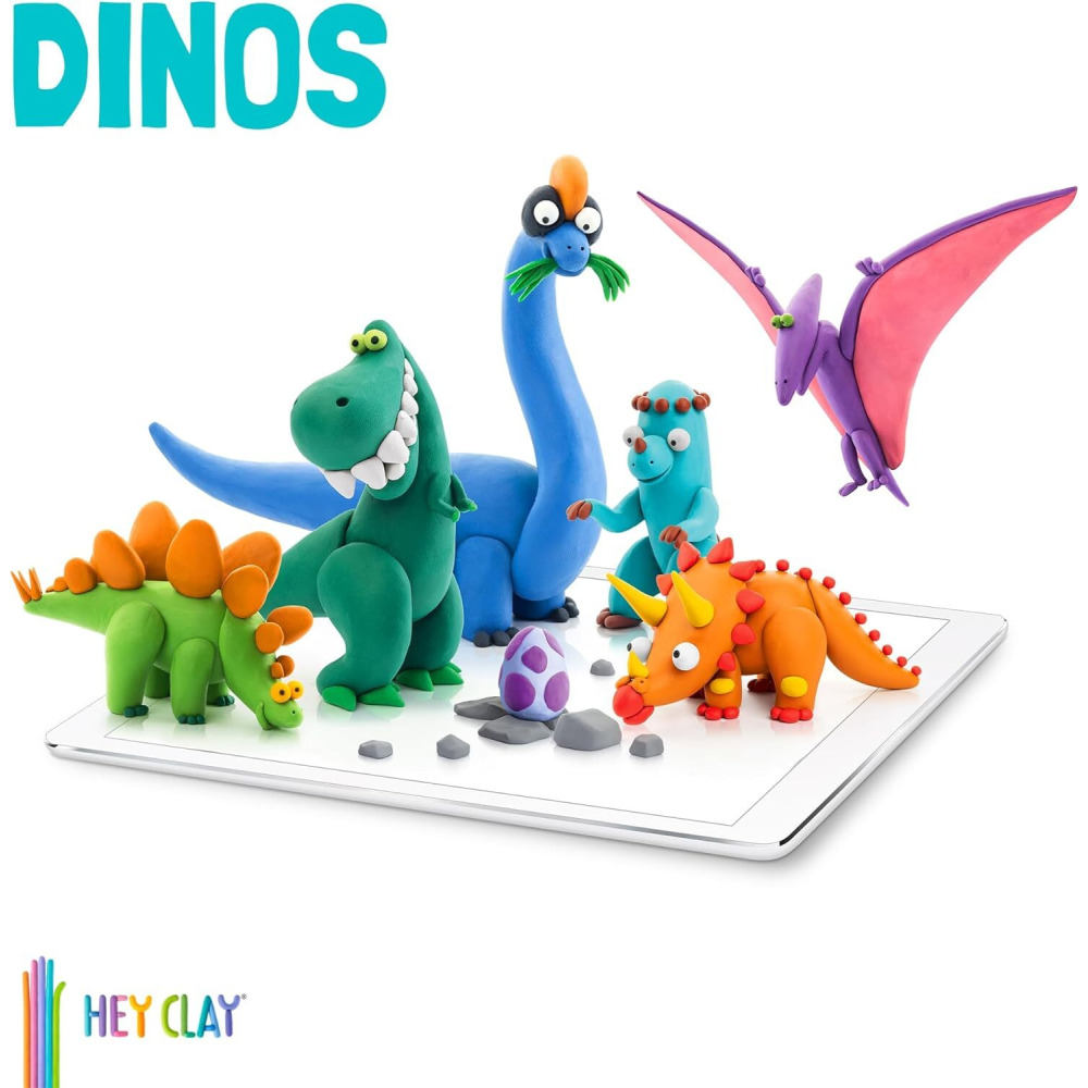 Air-Dry Clay Hey Clay - Dinos 15 Cans - 3