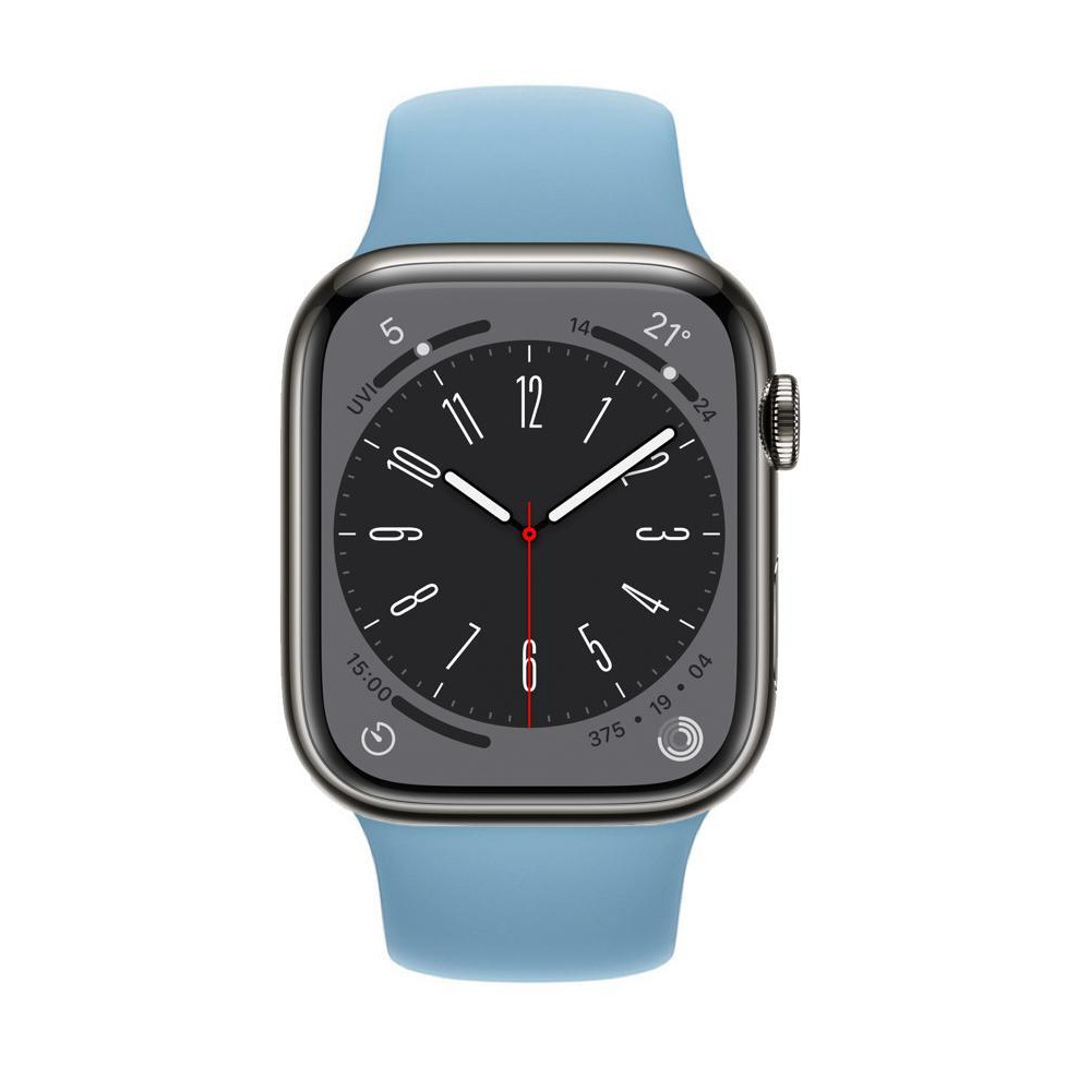Perfii Solid Silicone Replacement Band for Apple Watch 49, 45, 44, 42 mm Series Ultra 8/7/6/5/4 SE - 2