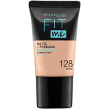 Foundation Maybelline New York Fit Me Matte & Poreless, Mini, 128 Warm, 18 ml - 1 miniature