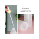 زجاجة مصل زجاجية للسفر سهلة الاستخدام مع قطارة من هوم سميث - مثالية للزيوت العطرية والعناية بالبشرة - مضادة للتسرب، ومحمولة، وشفافة، وتحمل 50 مل - 5 miniature