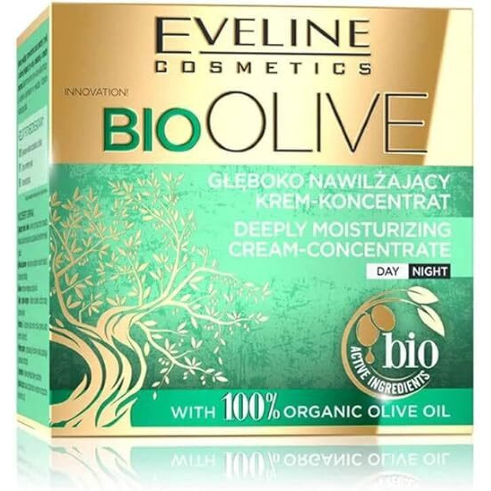 Eveline Bio Olive Deeply Moisturizing Cream Concentrate - 50ml - Vegan Friendly - 1