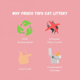 Prisco \/ Tofu Cat Litters Set of 4 Packs Scents: Green Tea, Lavender, Original, Charcoal - 6 miniature