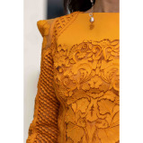 Asian Spirit, Shiny Orange Top and Skirt, Size Small (S) - 7 miniature