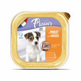 PLAISIR, Wet food, Dog Pate, Chicken, 22 pieces, 150 g each - 1 miniature