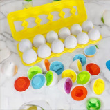 Mumoo Bear / Matching eggs sorter puzzle, 12 pcs - 1 miniature