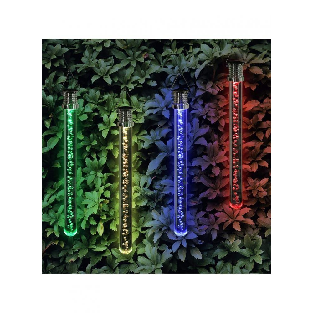 Exhart 10 inch Solar Acrylic Bubble Stick with Color Changing LED - 5