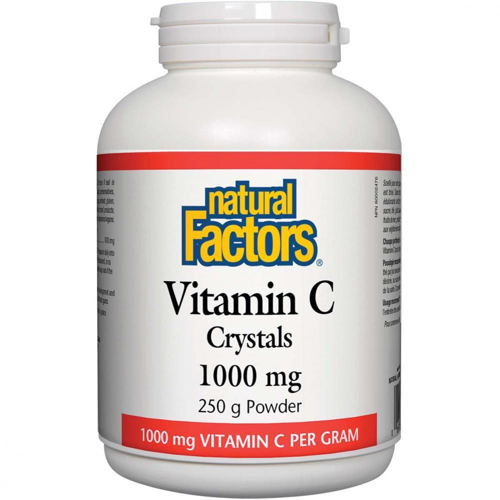 Natural Factors Vitamin C Crystals, 1000 mg, 250 Gm - 1