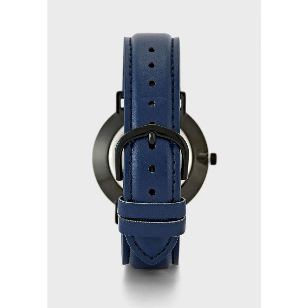 CASIO Analog Round Waterproof Wrist Watch With Leather Strap MTP-VT01BL-2BUDF - 2