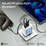 Promate 45W Power Delivery GaNFast™ Charger with Quick Charge 3.0 - 6 miniature